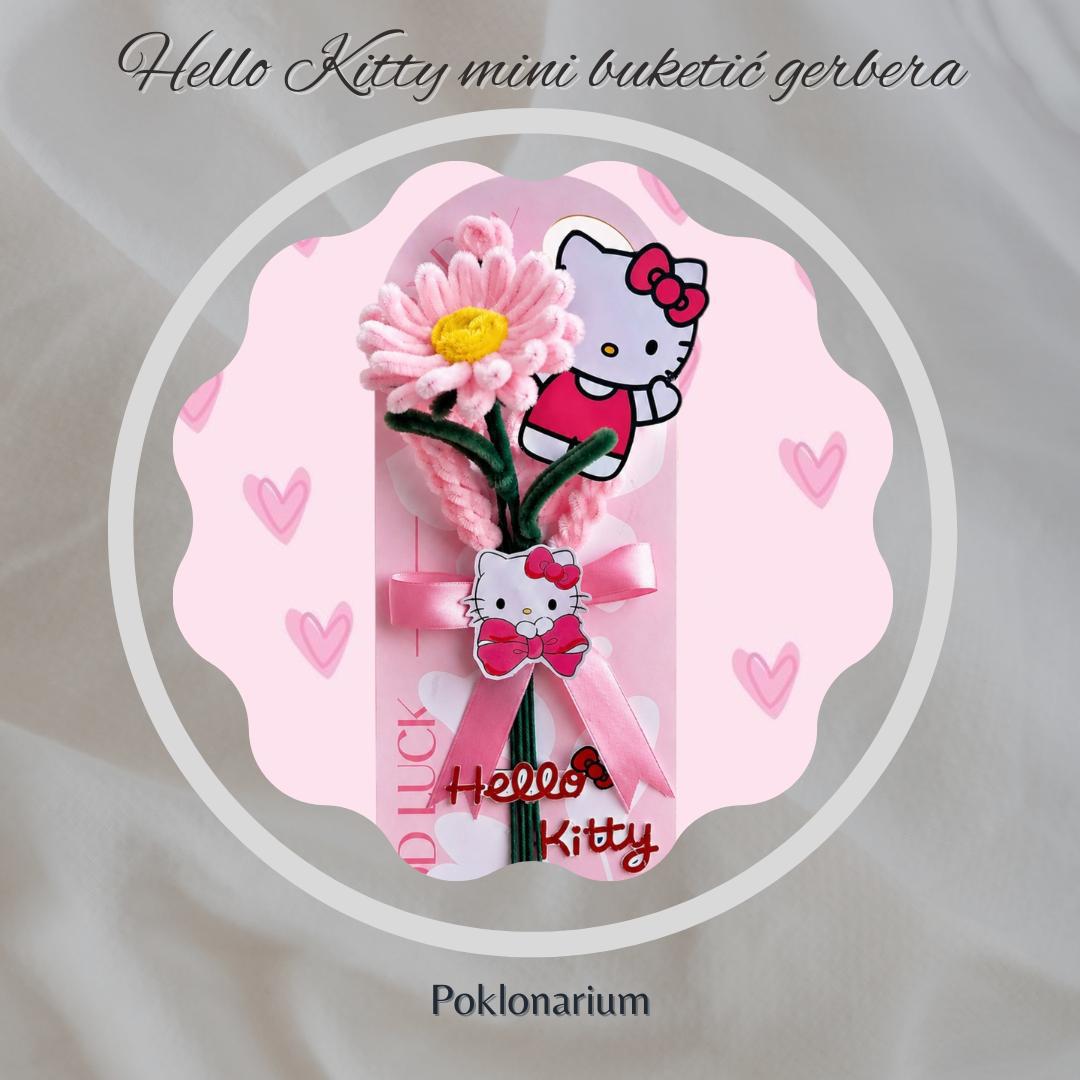 Hello Kitty mini buketić gerbera